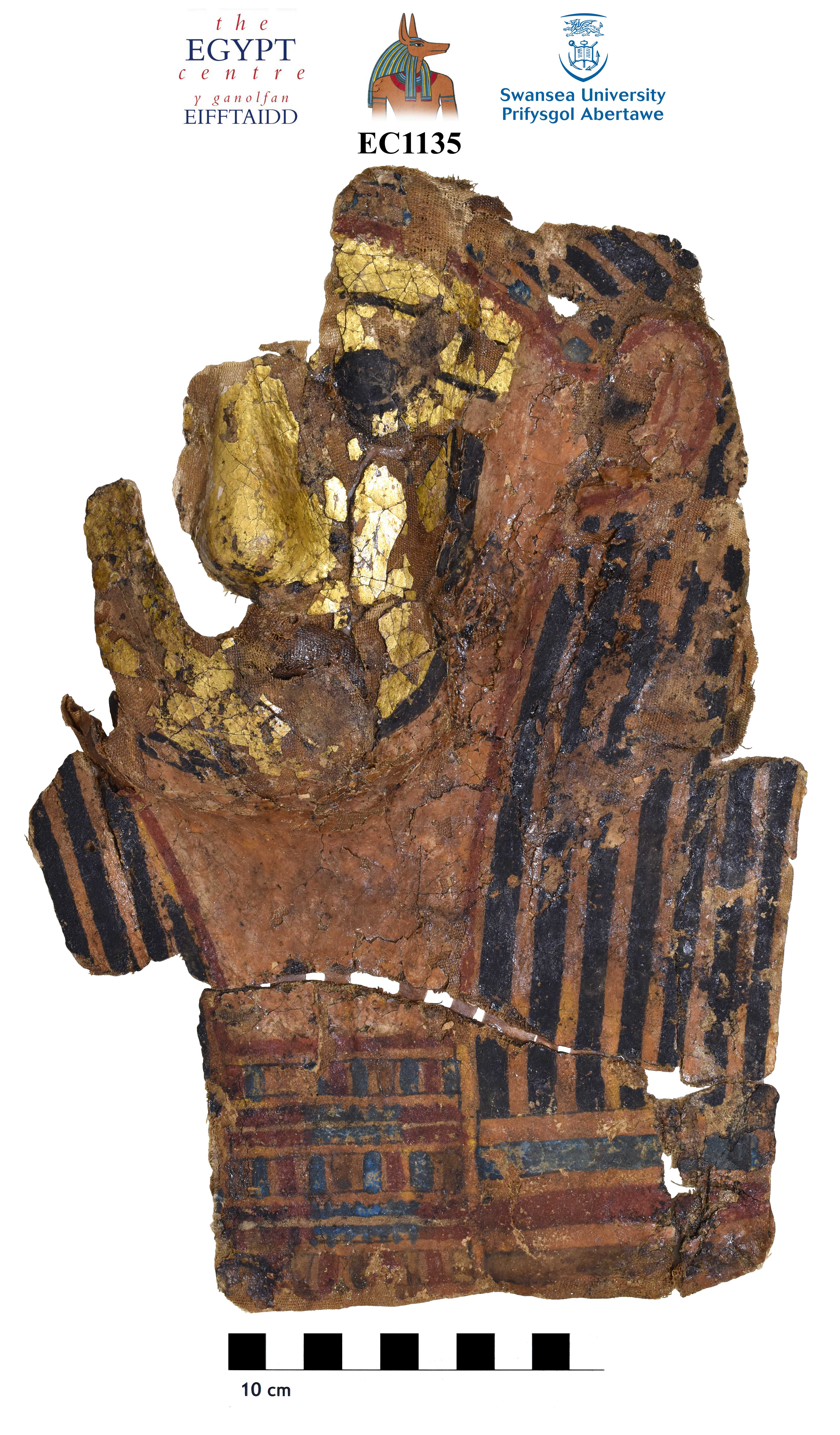 Image for: Fragment of a cartonnage mask